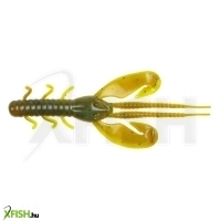 Berkley PowerBait Rocket Craw plasztik csali 4in | 10cm Breen-Clear Chartreuse 8 db/csomag