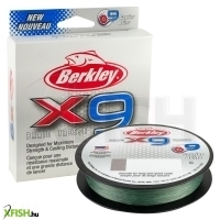 Berkley x9 Braid Filler Spool Fonott Pergető zsinór 164yd | 150m Low-Vis Green zöld 80lb test | 100 lbC | 45.6kg 0.40mm class | 0.016in class 20lb