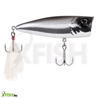 Berkley Bullet Pop wobbler 80mm 80 (1/2 oz) Black Chrome 1 Plastic Clam / Blister Topwater 4 2