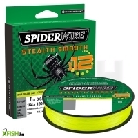 SpiderWire Stealth Smooth 12 Braid Filler Spools 12 Szálból szőtt Fonott Pergető Zsinór 150m Hi-Vis Sárga 9kg | 0.15mm 8lb