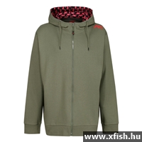 Jrc 21Ss Zipped Hoody Green Kapucnis Pulóver L