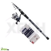 Shakespeare Salt Herring Hustler Teleszkópos Fenekező Horgász Szett Orsóval 300cm 90g
