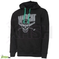 Madcat Skull Hoodie Kapucnis Horgász Pulóver Fekete Xxl