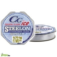 Konger Steelon Ice Cristal Clear Fluorocarbon Coated Monofil Előkezsinór 50m 0,10mm 1,8Kg