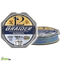 Konger Braid Braider X12 Multicolor Fonott Zsinór 150m 0,14mm 18,4Kg