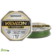 Konger Kevlon Olive Green X4 Fonott Zsinór 150m 0,06mm 4,0Kg
