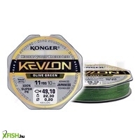 Konger Kevlon Olive Green X4 Fonott Zsinór 150m 0,25mm 30,1Kg