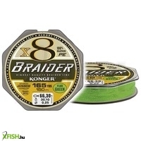 Konger Braider X8 Lime Green Fonott Zsinór 150m 0,10mm 10,7Kg