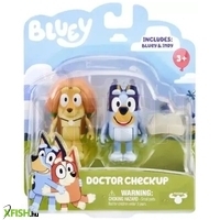 bluey: dupla figuracsomag - orvos indy és bluey