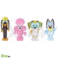 bluey: barátok játékfigura szett - 4 db-os