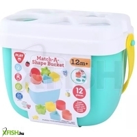 playgo: formaválogató játék vödörben, 12 db-os