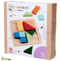 eichhorn: montessori fa oktató játék 13 darabos - formabeillesztő