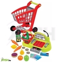 écoiffier: szupermarket - bevásárlókocsi és pénztár