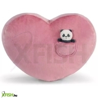 nici green: love panda szívalakú plüsspárna pandával