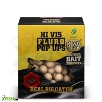 Sbs Baits Fluro Pop Ups Lebegő Bojli Peach Barackos 10x12x14mm 100g