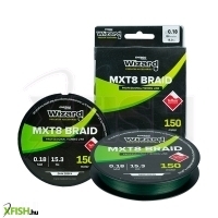 Wizard Mxt8 Braid Sötétzöld Fonott zsinór 0,08Mm 150M 8,1Kg