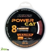 Nevis Powercat Braid Leader X8 Harcsázó Előkezsinór 20M 0.80Mm