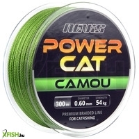 Nevis Powercat Camou Fonott Harcsázó Zsinór 300m 0.60mm 54.0Kg