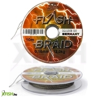 Climax Flashbraid Floating Fonott Előke/10 | Átmérő: 0,20 Mm, Hossz: 10 M, Szakítószilárdság: 16,00 Kg, Szín: Zöld, Típus: Úszó (Floating)