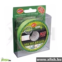 fonott pergető Zsinór Wft Micro Braid 150 M Uv Zöld 0,04mm 3kg