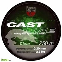 Pezon Et Michel Nylon Cast Line Monofil Zsinór Clear 250M 0,23 Mm