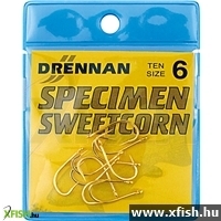 Drennan Horog Sweetcorn Barbless 12 Gold 10Db/Csomag