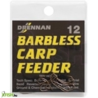 Drennan Horog Barbless Carp Feeder Pontyozó Horog 12 Bronze 10Db/Cs