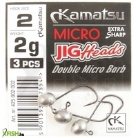 Kamatsu Micro Special Jig Fej With Barbs Szakállas Horoggal 2 4G 3 db/csomag