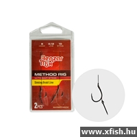 Benzar Method Kötött Horog 12 Fonott Zsinóron 7Mm Csali Tüskével