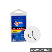 Benzar Method Kötött Horog 8 (Szakáll Nélküli) Monofil Zsinóron 10 Mm Csali Tüskével