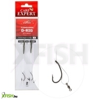 Carp Expert Fluorcarbon D Rig With Swivel Előkötött Horog 4-es 2db/csomag