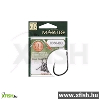 Maruto Horog 8356-Bd Carp Hooks Barbed Forged Straight Eye Hc Black Nickel 8