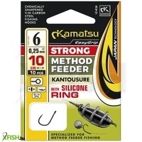 Kamatsu Method Feeder Kantousure Előkötött Horog 10cm 0.22mm 8-as 10db/csomag