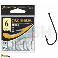 Kamatsu Toyko 12 Blnr Füles Feeder Horog Black Nickel 10 db/csomag