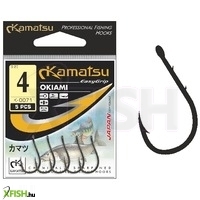 Kamatsu Okiami 06 Blnr Füles Rablóhalas Horog Black Nickel 5 db/csomag