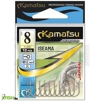 Kamatsu Iseama 12 Blr Füles Feeder Horog Fekete 10 db/csomag