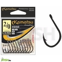 Kamatsu Koiso 1/0 Gr Füles Pontyozó Horog Arany 10 db/csomag