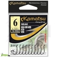 Kamatsu Beak 01 Nr Füles Pontyozó Horog Nickel 10 db/csomag