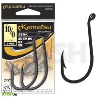 Kamatsu Beak 6/0 Blnr Füles Harcsázó Horog Black Nickel 3 db/csomag