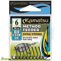 Kamatsu Method Feeder Extra Strong 14 Blnr Feeder Horog Black Nickel 10 Db/csomag