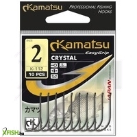 Kamatsu Crystal 1/0 Gr Füles Pontyozó Horog Arany 10 db/csomag
