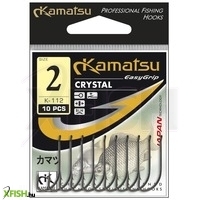 Kamatsu Crystal 01 Blnr Füles Pontyozó Horog Black Nickel 10 db/csomag