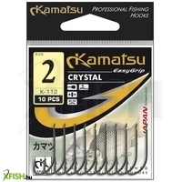 Kamatsu Crystal 06 Nf Lapkás Pontyozó Horog Nickel 10 db/csomag