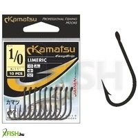 Kamatsu Limeric 14 Blnr Füles Rablóhalas Horog Black Nickel 10 db/csomag