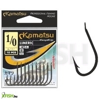 Kamatsu Limeric 06 Nf Lapkás Rablóhalas Horog Nickel 10 db/csomag