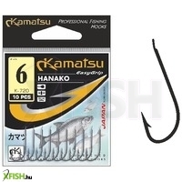 Kamatsu Hanako 06 Rf Lapkás Pontyozó Horog Piros 10 db/csomag