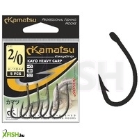 Kamatsu Kayo Heavy Carp 08Blnr Feeder Horog Black Nickel 3 db/csomag