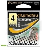 Kamatsu Kantousure 12 Blnr Füles Method Feeder Horog Black Nickel 10 db/csomag