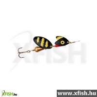 Mepps Tandem Truite gumihal körforgó villantóval | Méret: 7G, Szín: Piros-Fekete 1db/csomag