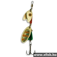 Mepps Tandem Truite gumihal körforgó villantóval | Méret: 3,5G, Szín: Arany / Zöld / Narancs 1db/csomag